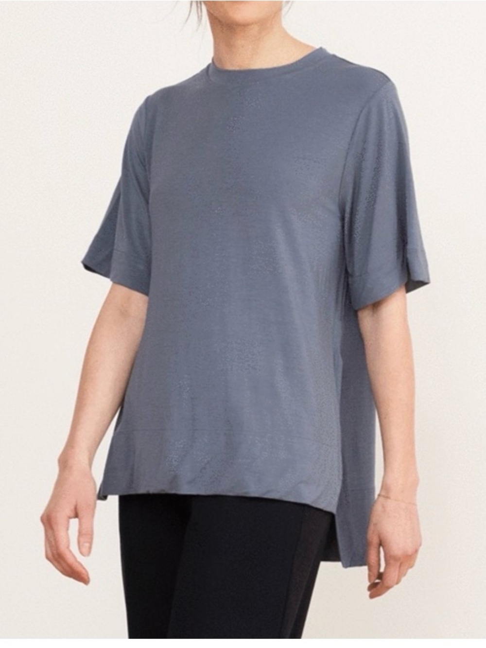 ADAY Essentialist T-Shirt Boxy Short Sleeve Mineral Slate Blue XS
